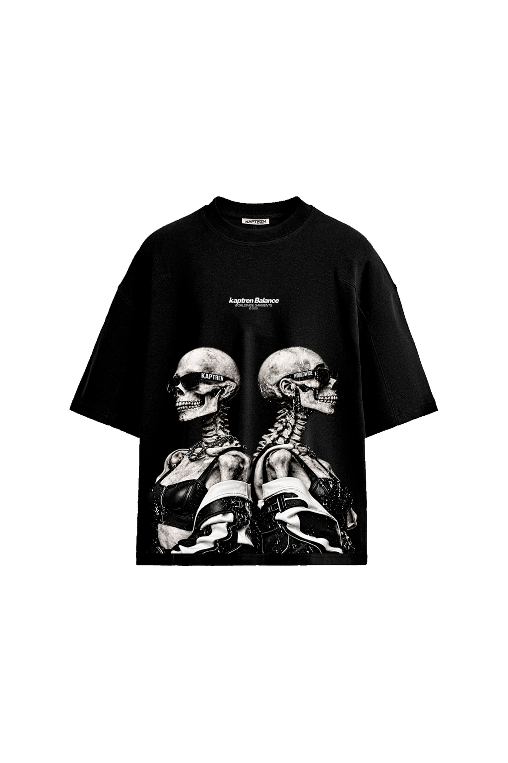 Polera Skull Twins