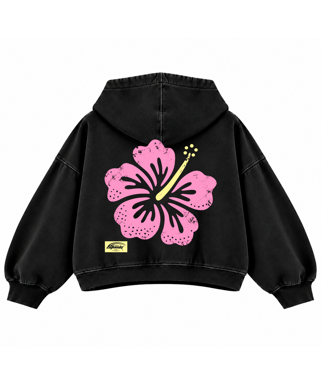 Polerón Hibisco Boxy Fit