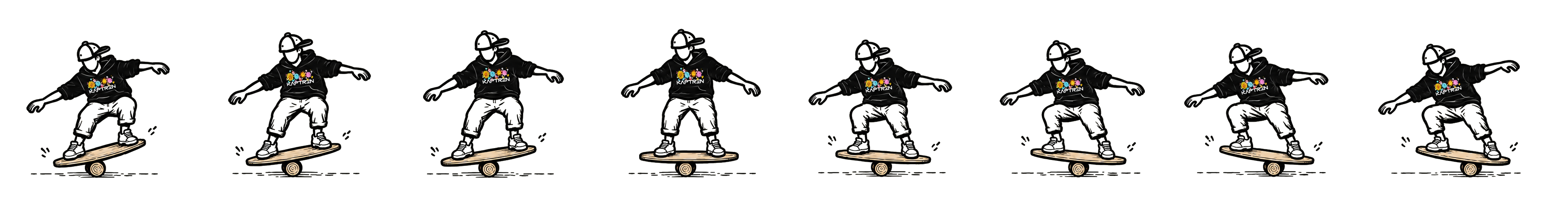 Rider buscando el equilibrio sobre una Balance Board Kaptren